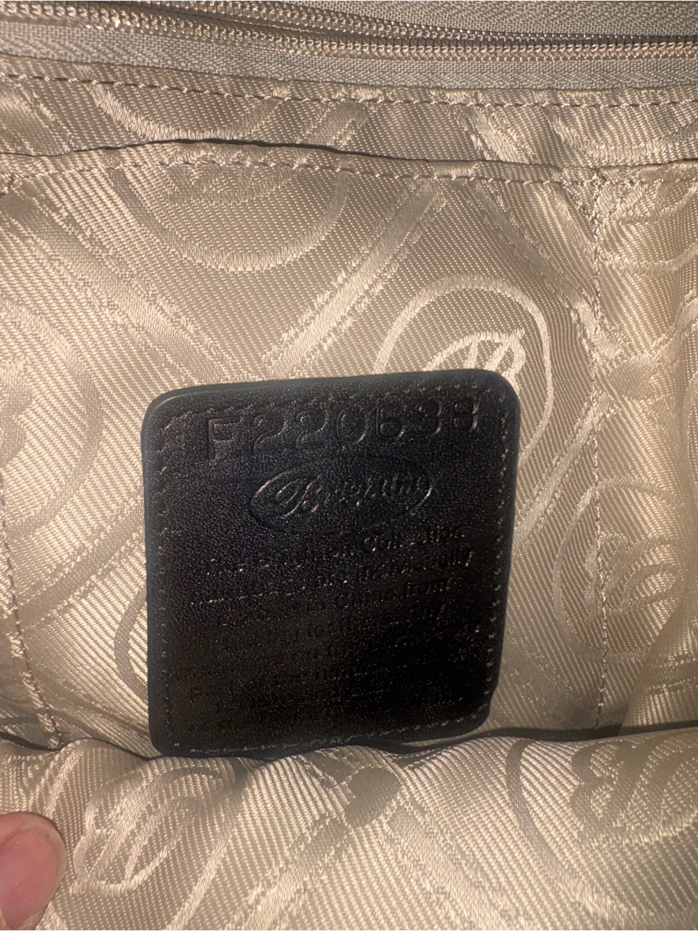 Brighton Black Embossed Floral Dome Satchel with Heart Charm - Picture 6 of 7